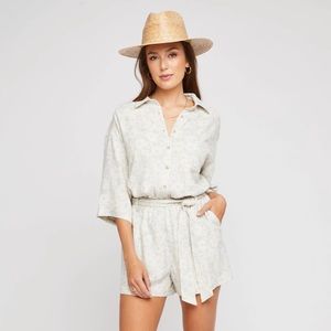 NWOT Gentle Fawn Charlotte Romper in Mist Tropic Flora
